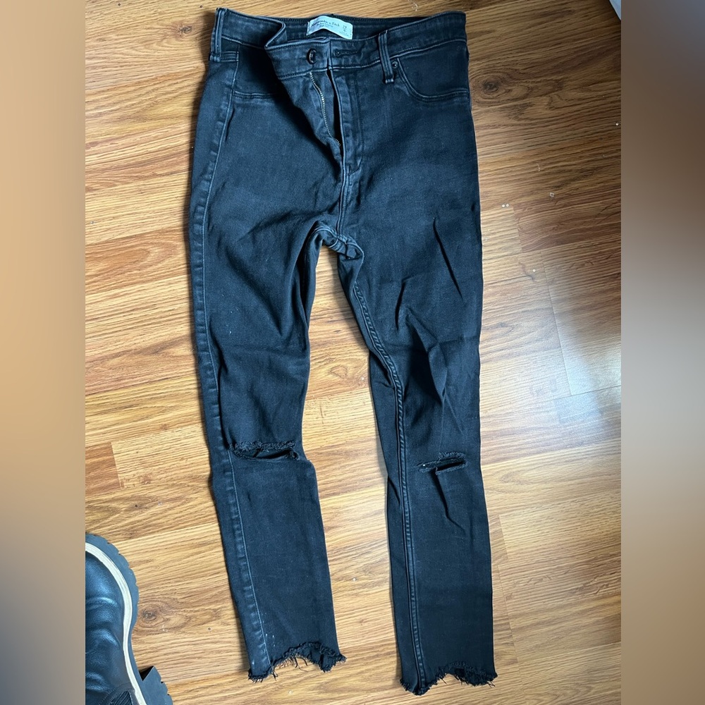 Abercrombie High Rise Jegging Black Jean